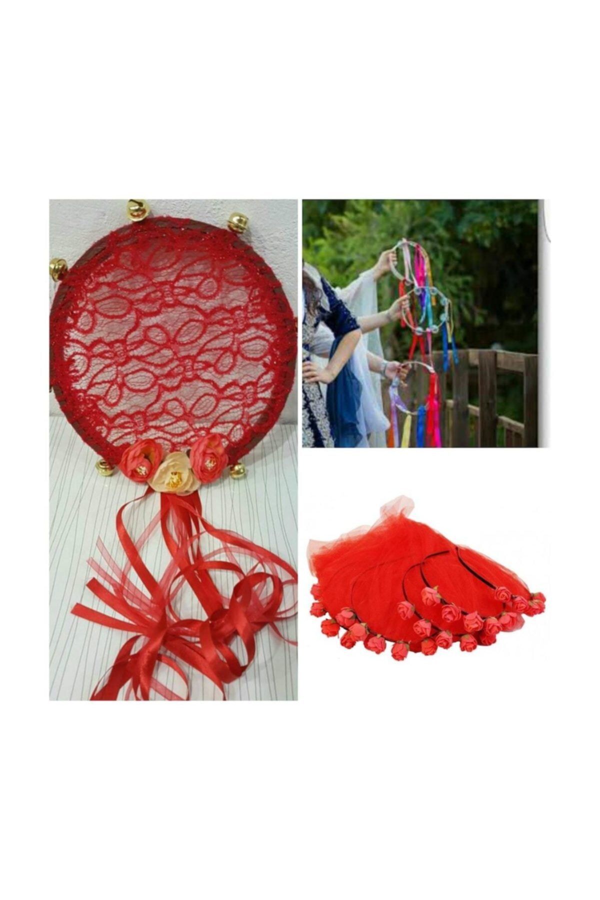 Kına Gecesi Kına Malzemesi Kırmızı Gelin Seti