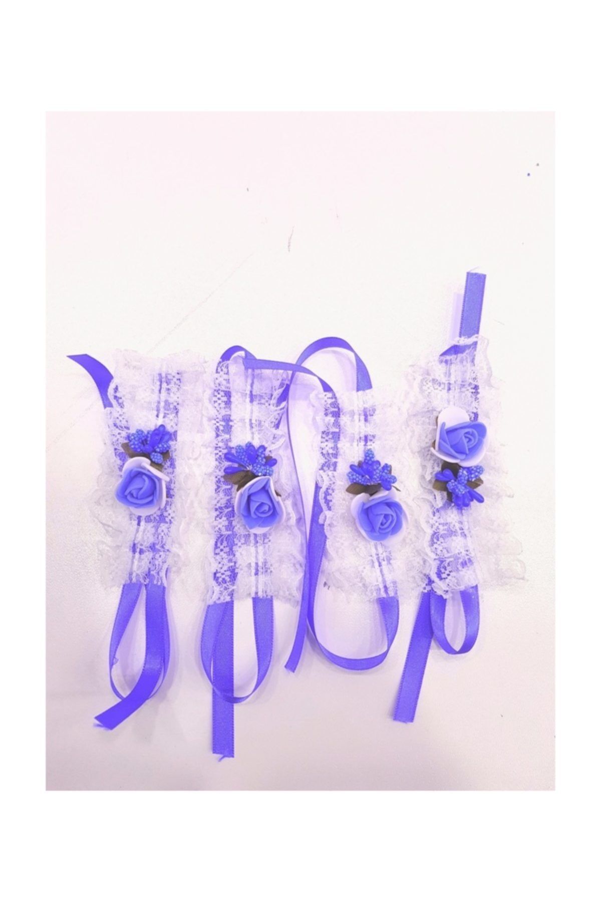 Kına Gecesi Kına Malzemeleri Nedime Bilekliği 12 Adet Mavi