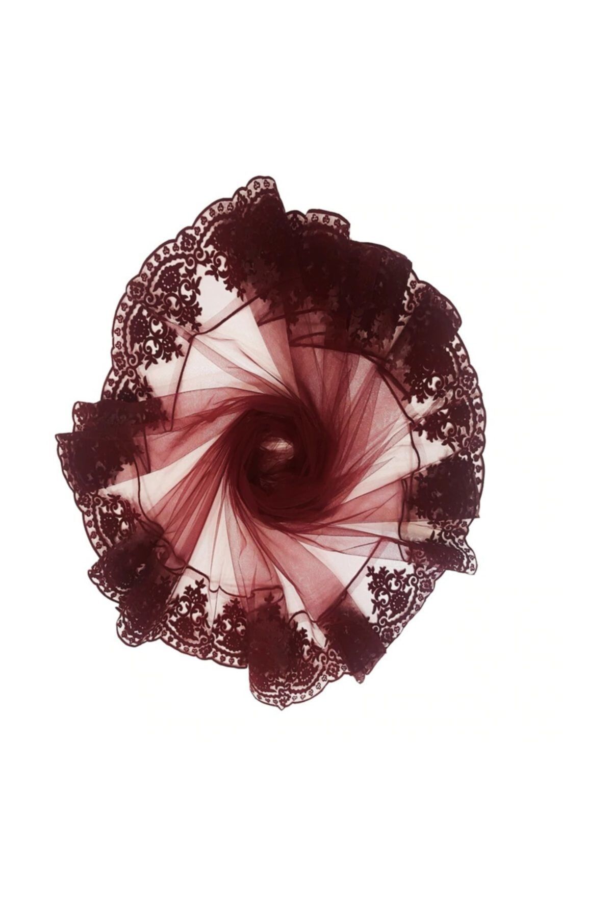 Kına Gecesi Allık Kına Örtüsü Kadife Gelinduvağı Kınamalzemeleri Bordo