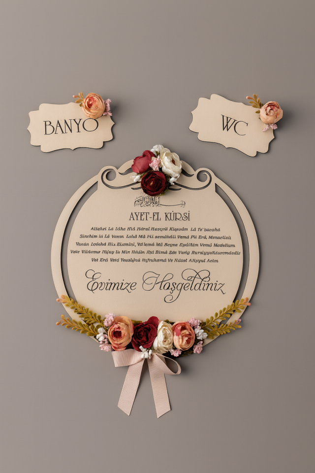 Ahşap Kapı Süsü, Özel Üretim, Banyo Ve Wc Banyo Süsleri