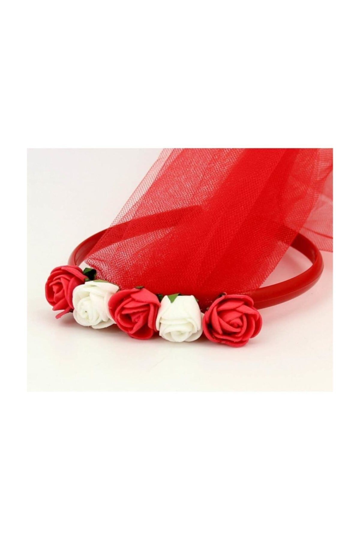 Kına Gecesi Nedime Tacı 20 Adet Özel Fiyat Kına Malzemeleri Kırmızı Beyaz Güllü