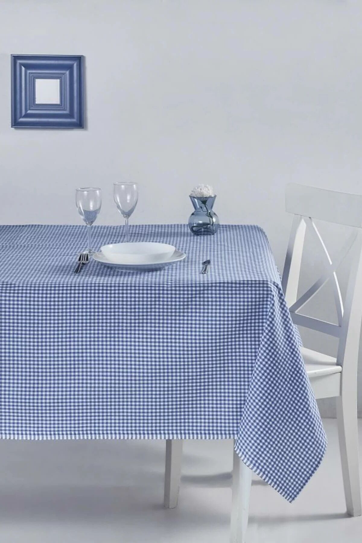 Pötikare Çok Amaçlı Masa Örtüsü, Sofra 165x170 Cm Mavi