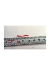Yumuşak Silikon Yapay Yem Solucan Dikkat Çekici Küçük Boy 50 Adet 2 cm Kırmızı