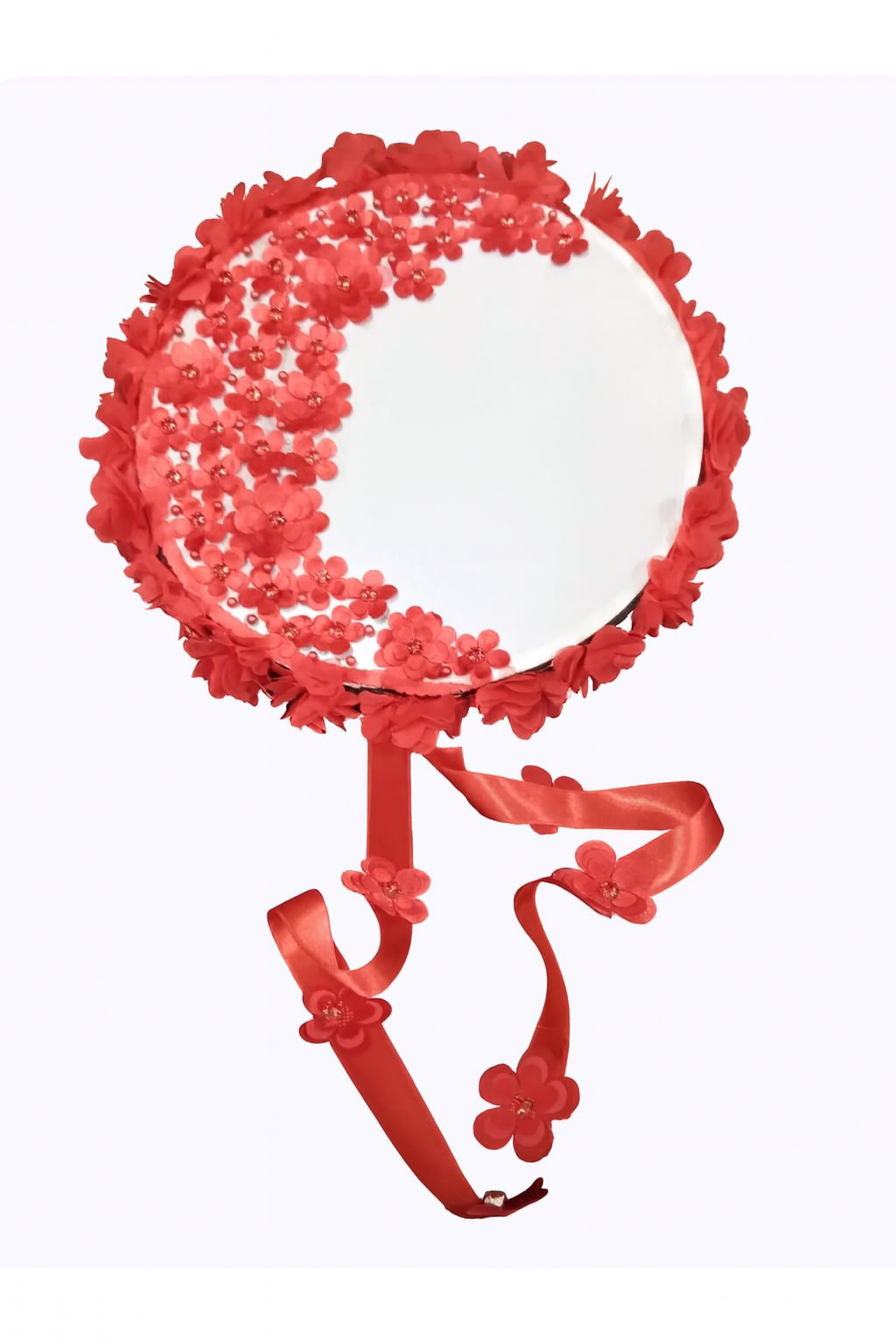 Isme Özel Kına Tefi Lazer Güllü Deri Tef Vurmalı Çalgı Def