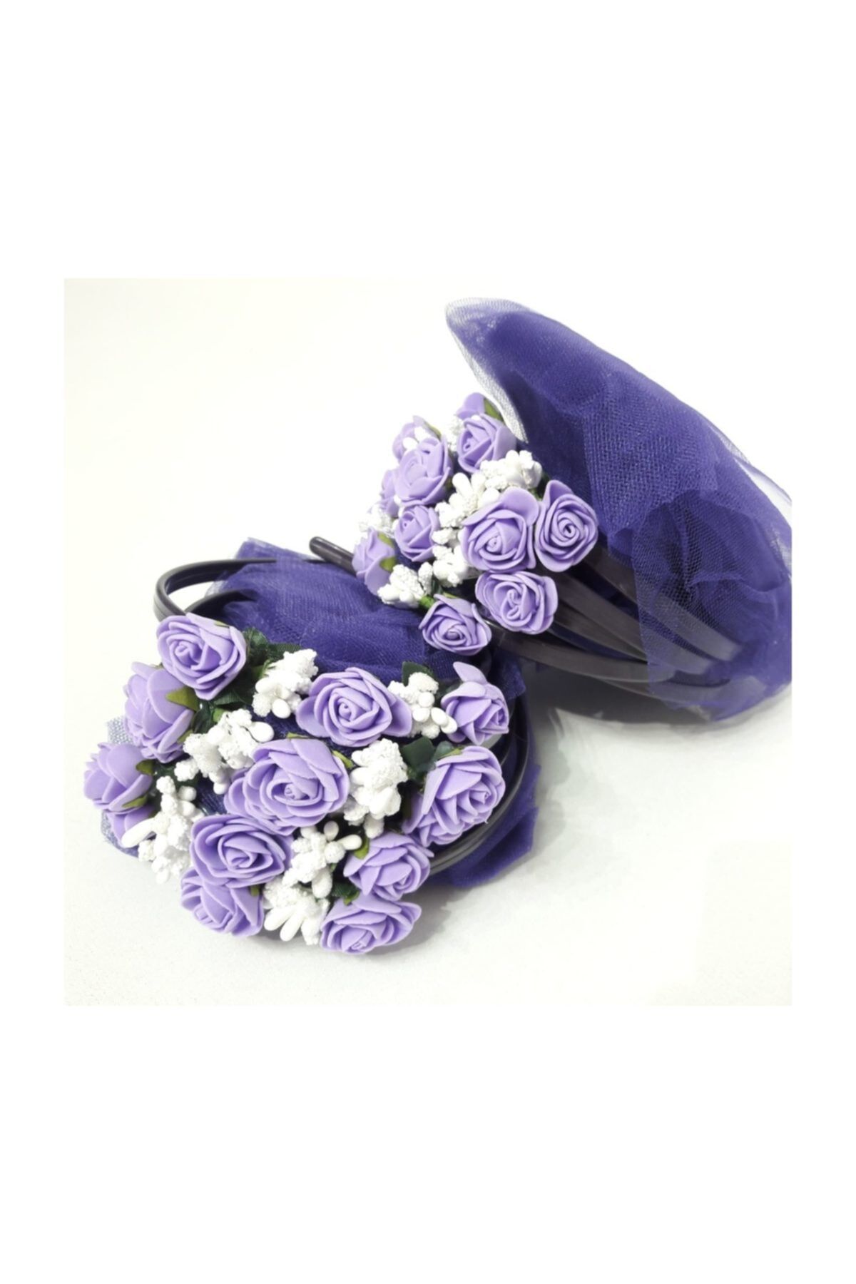 Kına Malzemesi 10 Adet Nedime Tacı Mor