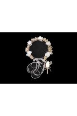 Nikah İçin Damat Yaka Çiçeği Ve Gelin Tacı