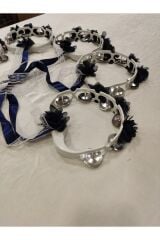 Tef Kına Gecesi Kına Malzemesi Lazer Güllü Kurdaleli Tef 10 ADET