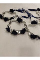 Tef Kına Gecesi Kına Malzemesi Lazer Güllü Kurdaleli Tef 10 ADET