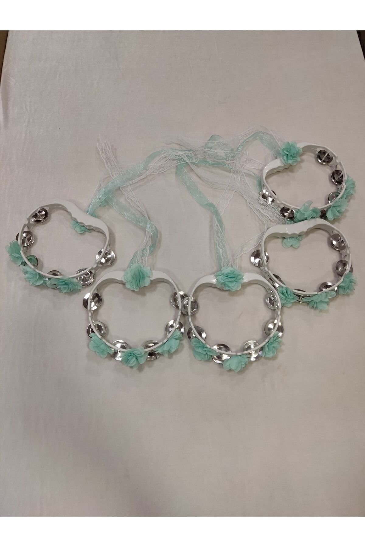 Tef Kına Gecesi Kına Malzemesi Lazer Güllü Kurdaleli Tef 5 ADET