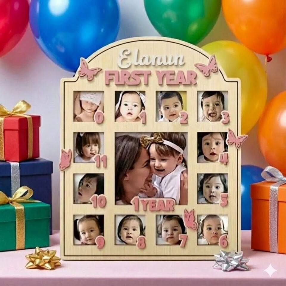 Hoş Geldin Yenidoğan Bebek Süsü Masa Üstü İsimlik