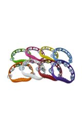 Kına Gecesi Kına Malzemesi 10 Adet Rengarenk Tef Kına Tefi Plastik Metal Zilli Tef Karışık Renkli