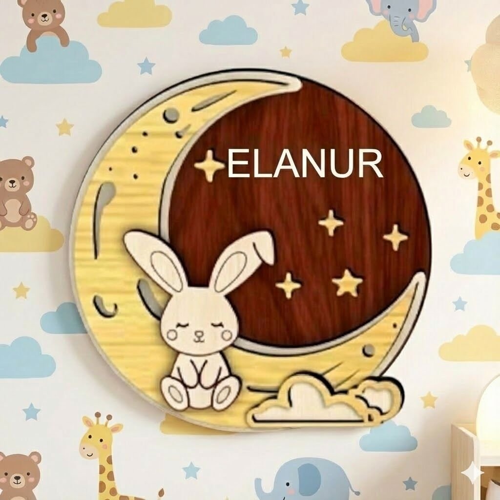 Hoş Geldin Yenidoğan Bebek Süsü İsimli Tavaşnlı Model