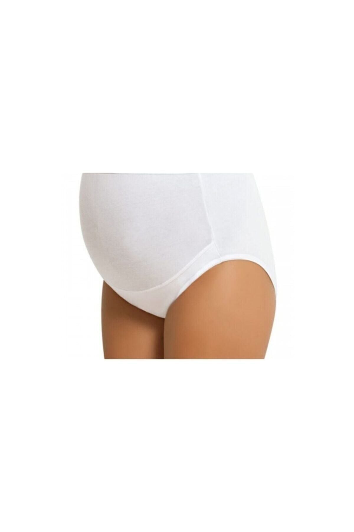 Destekli Hamile Çamaşırı Hamile Külodu Renk Ten Rengi Beden L/xl Beyaz - S/M