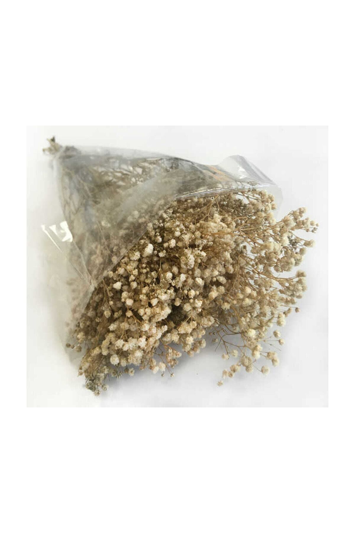 1 Demet Doğal Cipso Çiçek Kırmızı ( 18 Cm * 40 Cm ) ( 50 gram) Parti Süslemeleri Naturel
