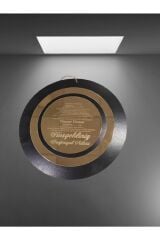 Pleksi Ahşap Kapı Süsü Hoşgeldiniz Ayetel Kürsi Ve Nazar Dualı Kapı Süsü '3 santim Çapında