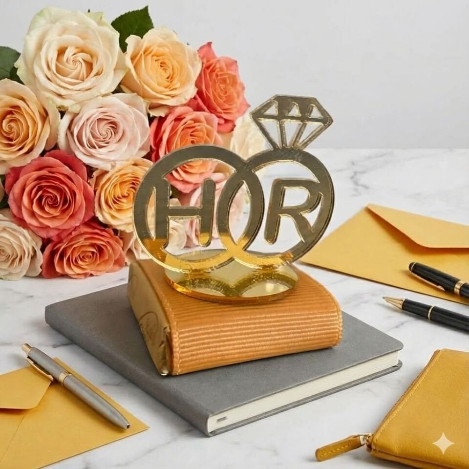 Kişiye Özel Masa Üstü İsimlik Söz Nişan Düğün İsimliği