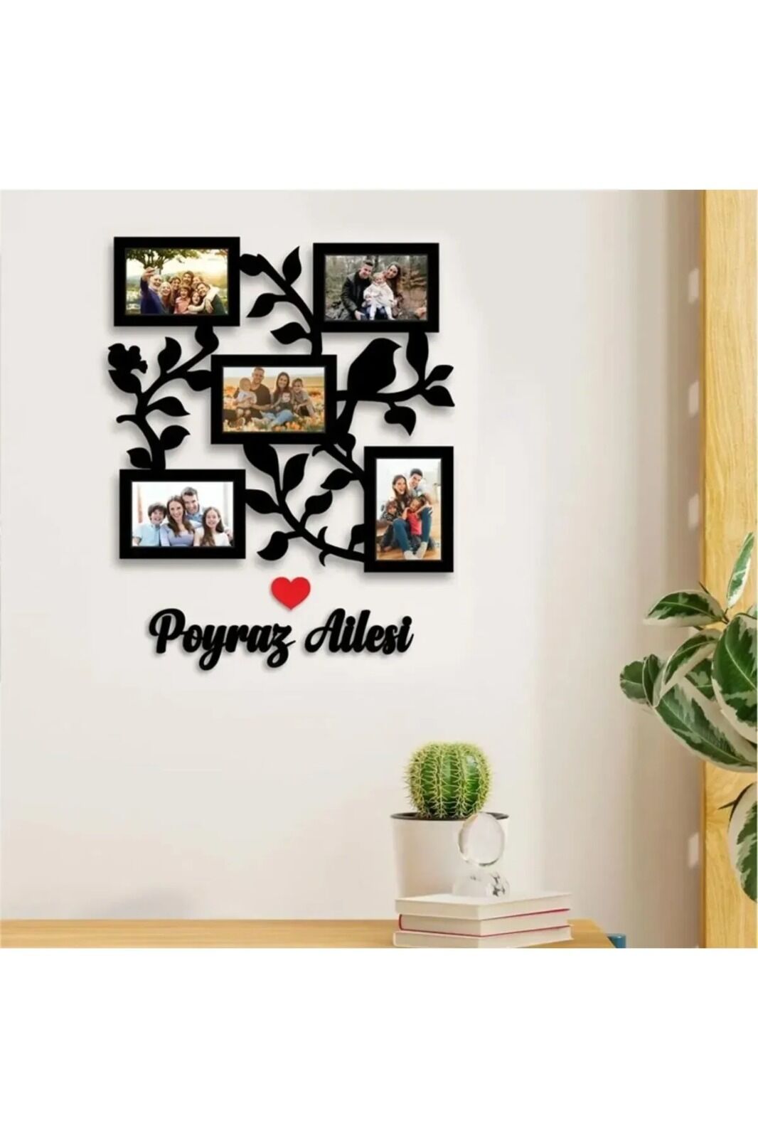 İsimli Aile Fotoğraf Çerçevesi, Dekor Duvar Çerçeve